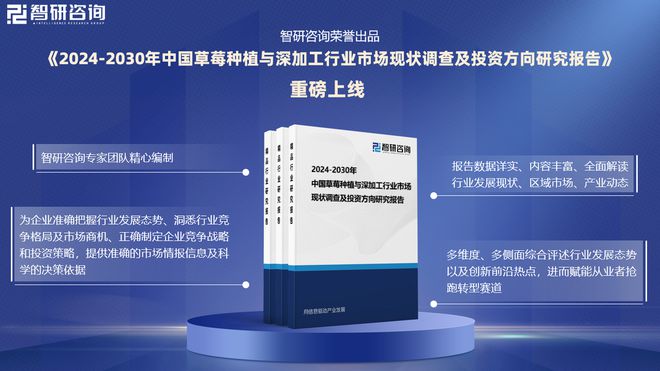 智研咨询发布：2024年中国草莓种植与深加工行业市场深度分析报告