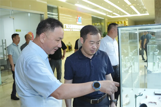 江苏省泗阳县委副书记、县长范德珩同志一行莅临粤铭激光集团调研
