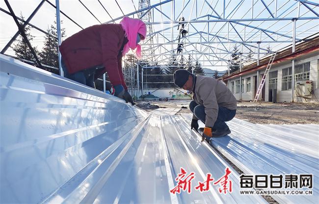 民乐冬季项目建设忙