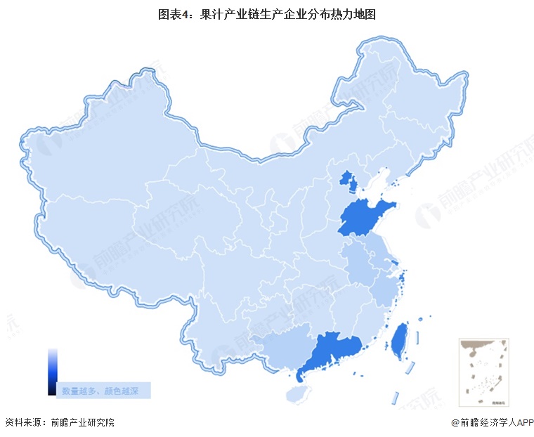 【干货】果汁产业链全景梳理及区域热力地图(图4)