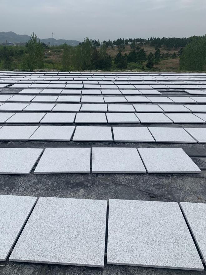 山东白麻地铺石材荔枝面及光面加工(图4)