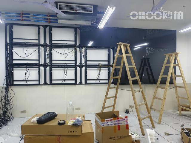OBOO鸥柏丨55英寸26mm高亮度单元互动拼接屏工程案例优势(图4)